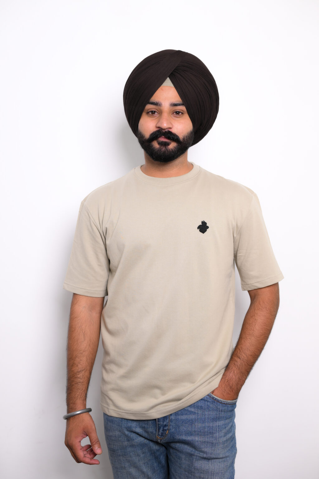 FalconMoose Classic Light Pistachio Oversized T-Shirt – Minimal Design, Maximum Comfort