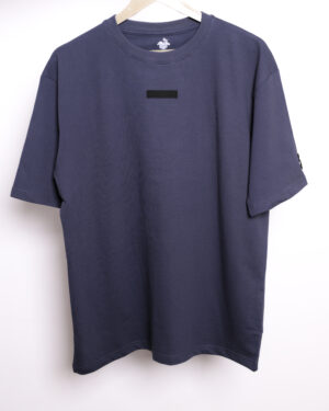 Falconmoose Slate Blue Premium Oversized T-Shirt for Men | 240 GSM | Trendy Plain Tee
