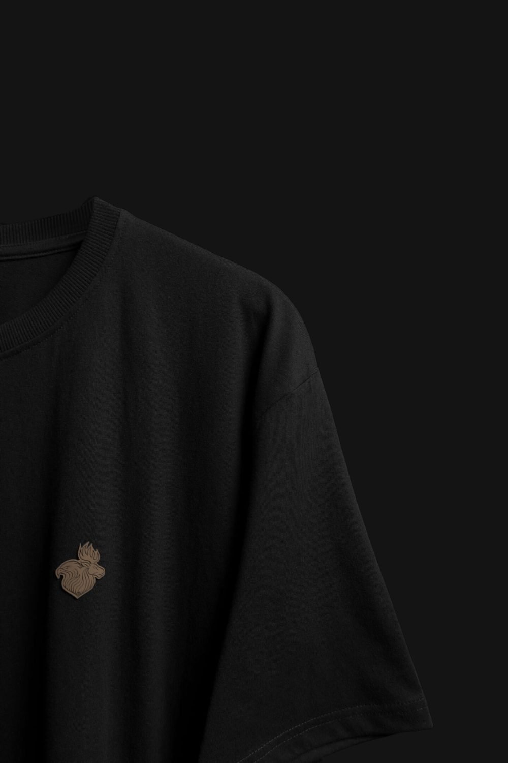 FalconMoose Noir Signature Tee black back design minimal logo
